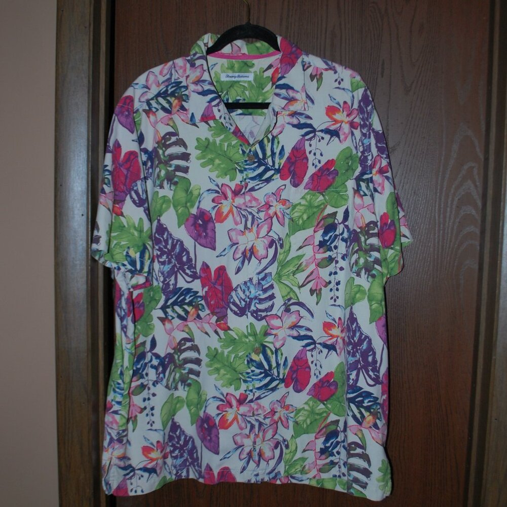 Tommy Bahama Tropical Print Short-sleeve Shirt - XXL